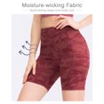 thumbnail image 2 of Pantalones cortos deportivos para mujer Pantalones cortos de yoga Estampado de camuflaje Bolsillo de cintura alta, 2 of 8