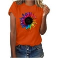 thumbnail image 1 of Birdeem T-Shirt Décontracté d'Été pour Femmes Manches Courtes Col Rond Ample Blouse Tops, 1 of 1