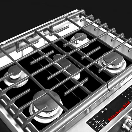 Stove Protector Liners Compatible with KitchenAid Stoves Gas Ranges - Customized - Easy Cleaning Liners for KitchenAid Compatible Model KFGD500EWH04