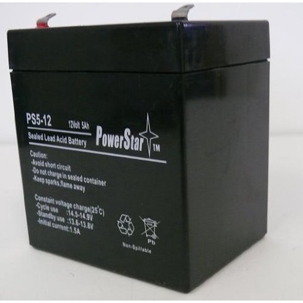 SEALED 12 Volt 5 Ah F2 Alarm Battery 12v5ah , 12 V 5 Amp Hour , 12v 5ah
