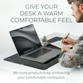 thumbnail image 4 of Nordik Large Felt Desk Mat - Charcoal - 89 X 43 Cm - Full Desk Keyboard Mat - Computer Desk Mat for Keyboard and Mouse Pad - Desktop Mat - Large Desk Mat - Felt Desk Pad, 4 of 7
