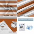 thumbnail image 6 of Burnt Orange Grey Stripe Blackout Curtains for Bedroom, Farmhouse Modern Art Striped Room Darkening Window Drapes for Living Room, Thermal Insulated Grommet Curtains, 42x63 inch, 2 Panels, 6 of 9