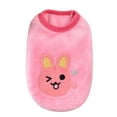 thumbnail image 2 of 1 Pcs XXS Dog Clothes for Small Dogs Soft Puppy Sweater Winter Warm Shirt Vest for Chihuahua Yorkie Cat Pet Apparel,pink, 2 of 2