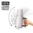 thumbnail image 3 of 40oz Pioneer Flower Floral Print Pattern Insulated Tumbler with Handle, BPA-Free Leak Proof Lid and Straws, Double Wall Vacuum, Hot 12h/Cold 34h, 3 of 6