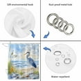 thumbnail image 5 of Coastal Birds Waterproof Fabric Shower Curtain,Blue Sky Heron Seabird Tropical Beach Waterproof Fabric Shower Curtain for Bathroom Curtains Bathtubs Hotel Shower Curtains with 12 Hooks Standard 60x72, 5 of 8