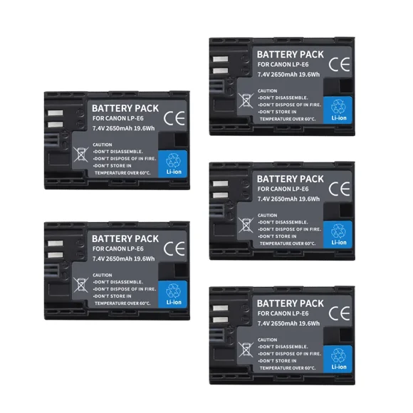 LP-E6NH LP-E6N LP E6 Battery for Canon EOS R R5 R7 R6 R5C 60Da 60D 70D 80D 90D 5DSR 5Ds 5D 6D 7D Mark II