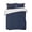 Blue, variant on Quilts Full Size, Solid Dark Blue Soft Comforter Bedding Set for Bed, Minimalism Abstract Denim Texture Lightweight Quilted Bedspread with Pillow Cover(2 Pieces) for All Season, 78x90 Inch