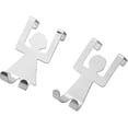 thumbnail image 1 of Gancho de metal para puerta de armario (plateado, 2 unidades), 1 of 5
