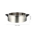 thumbnail image 2 of 1 vaporera de acero inoxidable grueso para alimentos, cesta de vapor para alimentos domésticos Premium HOMEMAXS 13035305-MX, 2 of 6