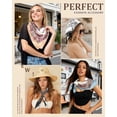 thumbnail image 3 of AWAYTR 27.5 Inches Silk Feeling Square Head Scarf - 4 Pcs Satin Square Head Scarves for Women Hair Bandanas Head Kerchief, 3 of 9