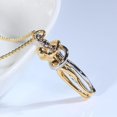 thumbnail image 4 of Collar de abrazo de pareja de acero inoxidable, colgante de cruz, cadena para hombres y mujeres, regalo romántico, novedad de 2023, 4 of 4