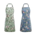 thumbnail image 1 of Delantales de cocina para mujer, paquete de 2, delantal floral grande con bolsillo, delantales vintage para chef y panadero, ideales para cocinar, hornear y jardinería., 1 of 4