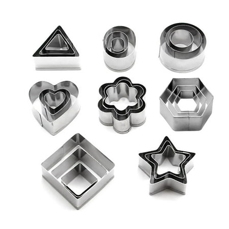 

DIY Tools Pcs 24 Steel Cookie Cake Stainless Dessert Baking Kitchen，Dining & Bar