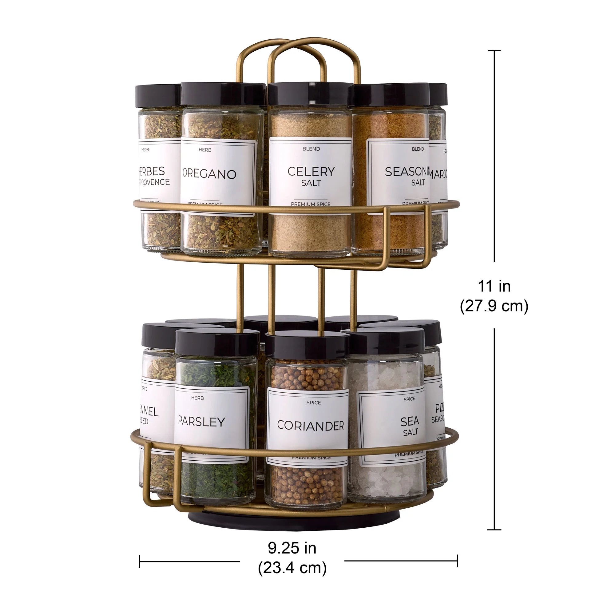 Leynir Kamenstein Spice Rack Replacement Jars Kamenstein