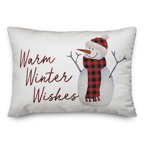 Creative Products Watercolor Snowman 14x20 Spun Poly Pillow