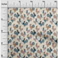 thumbnail image 2 of oneOone Cotton Cambric Pale Orange Fabric Birds Rooster Quilting Supplies Print Sewing Fabric By The Yard 42 Inch Wide, 2 of 5