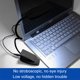 thumbnail image 5 of Luz de teclado de escritorio alimentada por USB y batería - Abrazadera de mesa/cabecero y cuello de cisne flexible con 28 perlas LED en 3 niveles de brillo para facilitar la lectura Adepaton 2034397-1, 5 of 8