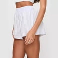 thumbnail image 4 of Fashion Loose Pockets Striped Shorts Women's Clothing, 4 of 6