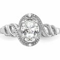 thumbnail image 5 of 10K White Gold Topaz And Diamond Ring (Size 7) Made In India 10xb313, 5 of 5