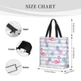 thumbnail image 3 of Disketp Flamingo and Pineapple Bolsa Tote de Lona para Mujer, Bolso de Hombro y Cruzado con Cierre de Cremallera, 3 of 7