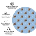 thumbnail image 3 of Rateoe Brown French Bulldog Drawing Drink Coasters Set of 4 Leather Coasters Spill Protection for Table Desk,Durable and Non Slip Leather Coaster ,4 Inches Drink Mats-Round Shape, 3 of 6