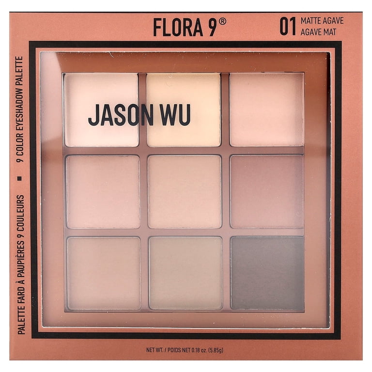 Jason Wu Beauty Flora 9 Eyeshadow Palette, Matte Warm Earthy Tones