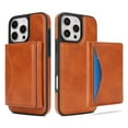 thumbnail image 6 of 2-in-1 Wallet Case for iPhone 15 Pro Max, RFID Blocking PU Leather with Magnetic Detachable 9 Card & Cash Slots, Kickstand Shockproof Protective Classic Slim Cover for Women & Men, Lightbrown, 6 of 12