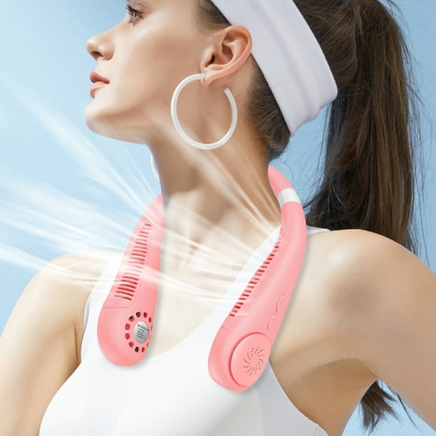 Ventilador De Cuello Mini Enfriador De Cuello Eléctrico 3 Velocidades Ventilador De Banda Para El Cuello Sin Aspas Para Deportes (Pinka) | Walmart en línea