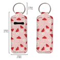 thumbnail image 2 of Yuyamidu Red Mushroom Chapstick Holder for Car Reuseable Daisy Sleeve Chapstick Pouch for Women Soft Elastic Lipstick Key Chain Holder Makeup Storage Organizer, 2 of 6