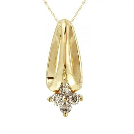 Foreli 0.25CTW Diamond 14K Yellow Gold Necklace