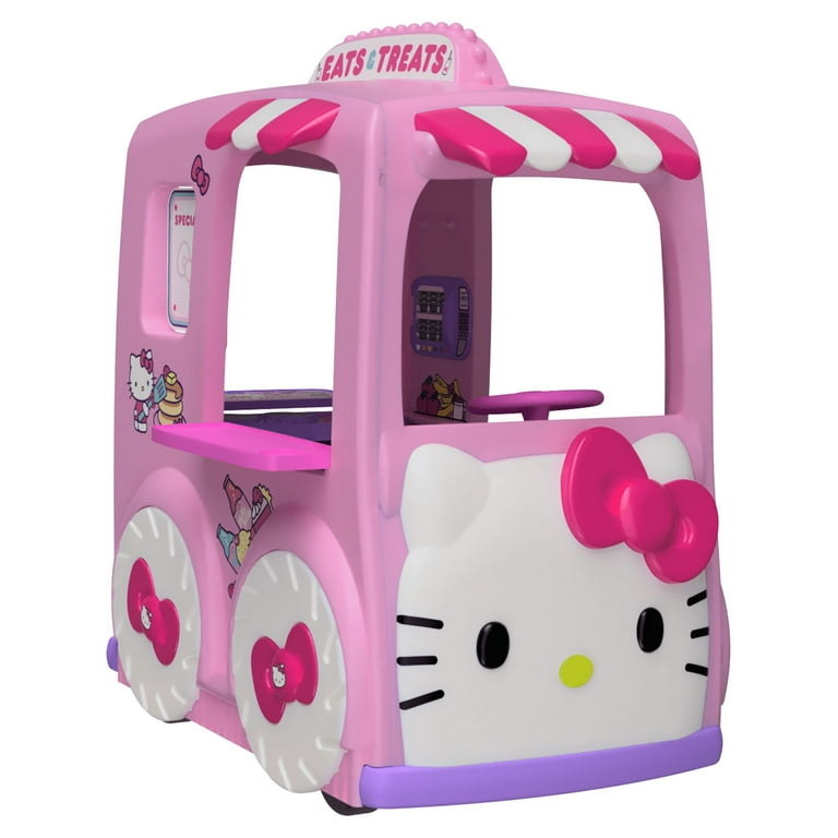 Hello Kitty12 Volt Eats and Treats Sweet Food Truck Play Center Ride On for Boys Girls Ages 3 and up