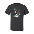 thumbnail image 2 of Hope is An Anchor For The Soul Hebrews 6:19 Inspirational/Christian Men's Graphic T-Shirt, Charcoal, Large, 2 of 3