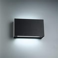 thumbnail image 2 of WAC Lighting Blok 2-Light LED 3000K Contemporary Aluminum Wall Sconce in Black, 2 of 6