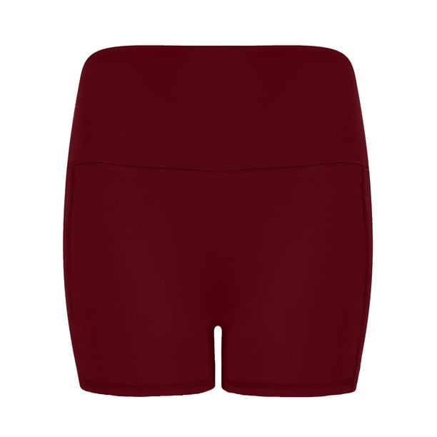 Tombo - Pantalones Cortos para Mujer (Burdeos Oscuro)