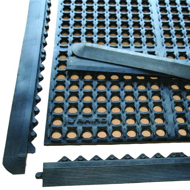 Comp KSeries DrainThru AntiFatigue Interlocking Mat with 4 Black