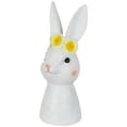 thumbnail image 3 of Northlight Easter Bunny Bust with Daisy Flower Crown - 9" - White, 3 of 6