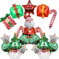 thumbnail image 2 of Globos navideños, globo de Papá Noel, colgante navideño, regalos navideños para niños, adornos, regalos de fiesta para niños de Feliz Año Nuevo, 2 of 5