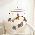 thumbnail image 3 of 2024 TOP! Baby Mobile for Crib - Jungle Animals Nursery Girl Or Boy Gender Neutral Handmade, 3 of 7