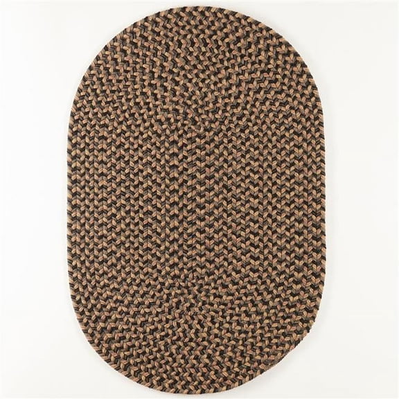 Rhody Rug CD86R120X156 10 x 13 ft. Camden Shadow Tweed Oval Rug