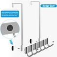 thumbnail image 2 of VIIWII Coat Rack over The Door Hooks Metal for Hanging Clothing 6 Hooks Bathroom Towel Holder, 2 of 5
