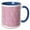 Blue/White, variant on 3drose, Pink Glitter, 11oz Mug