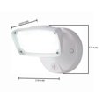 thumbnail image 4 of Halo FSS153TWH Outdoor Integrated LED Single Head Security Flood Light, 1500 lumens, Adjustable Color temperature, 3000K 4000K or 5000K, 17 Watts 70,000 hour Die-Cast Aluminum, White LED Floodlight, 4 of 5