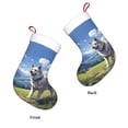 thumbnail image 3 of Salouo Blue Sky Dog Print Christmas Stockings,Large Xmas Stocking Set of 1 Holiday and Farmhouse Stocking for Christmas Holiday Party Decoration(17.7*11 Inch), 3 of 7