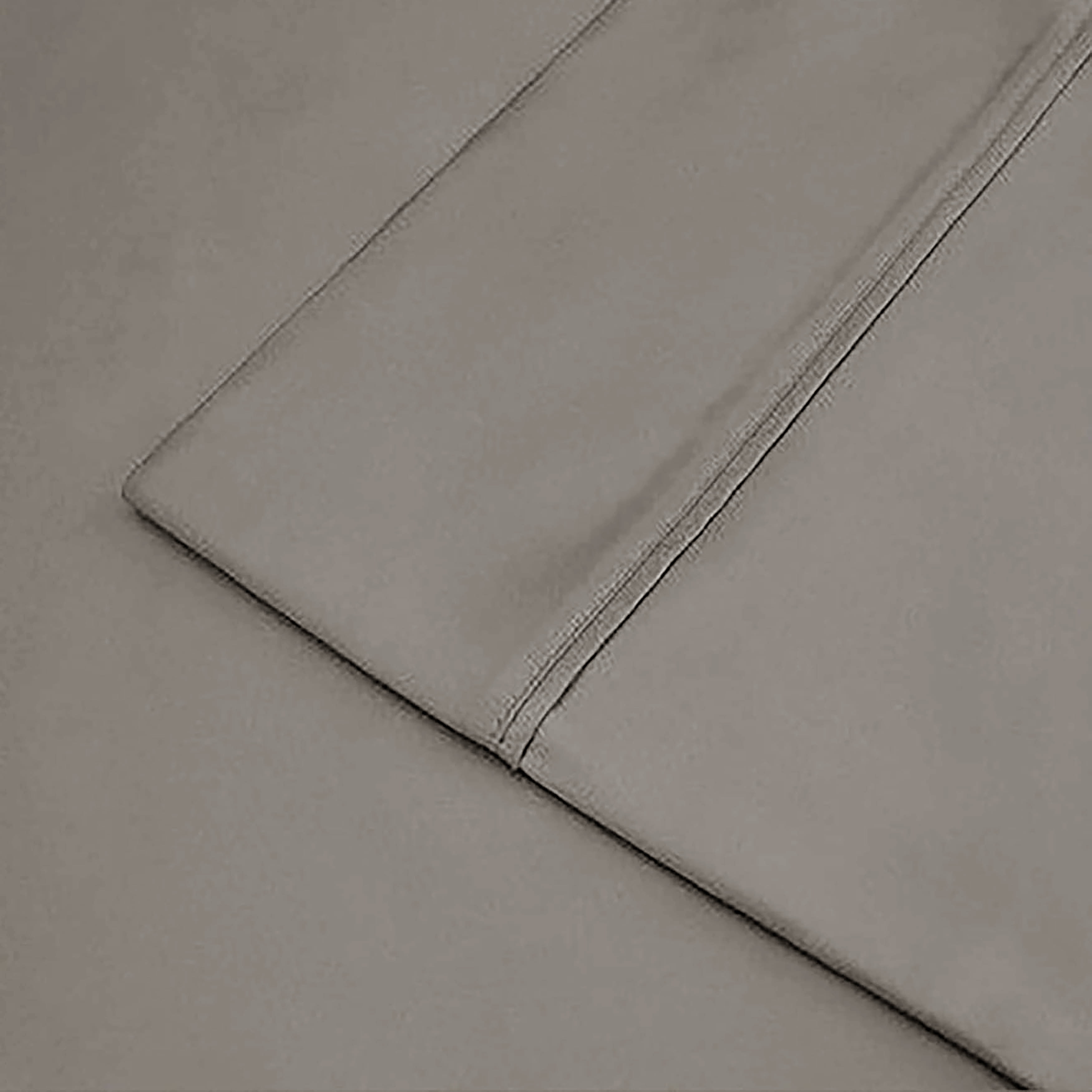 Linum Home Textiles Brown Cotton Pillowcase, King, (2 Count)