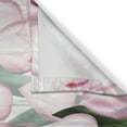 thumbnail image 3 of Ambesonne Tulips Kitchen Curtains, Vintage Drawn Spring Flowers, 55"x45", Pale Teal Pink and White, 3 of 3