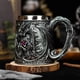 thumbnail image 3 of Taza de café con dragón alado medieval, taza de dragón en relieve, taza de cerámica de mitología occidental, regalo para amantes de la cerveza, taza de café con dragón coleccionable, diseño, 3 of 9