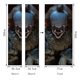 thumbnail image 2 of Halloween 3D Scary Evil Clown Door Stickers, 30 x 79 inch Evil Clown Realistic Door Wallpaper Sticker for Halloween Decoration, Home Party Removable S, 2 of 5
