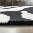 thumbnail image 5 of SAFAVIEH Soho Emery Abstract Wool Area Rug, White/Black, 7'6" x 9'6", 5 of 11