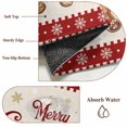 thumbnail image 6 of Gingerbread Christmas Entryway Rug 2'x3'&nbsp; Non Slip Front Door Mats, Red Snowflake Golden Winter Xmas Entrance Rugs Indoor Outdoor Carpet, Washable Floor Mats Small Area Rug for Bedroom Kitchen, 6 of 8