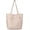 Beige, variant on Corduroy Tote Bag for Women with Zipper, Large Bag Handbag for Work School Shopping Travel Gym Vacation
